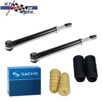2X Gasdruck StossdÄMpfer + Sachs Staubschutzsatz Hinten Links Rechts FÜR VAG