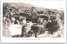 Vintage Homestead from Sunset Hill Danville Illinois Black & White Postcard