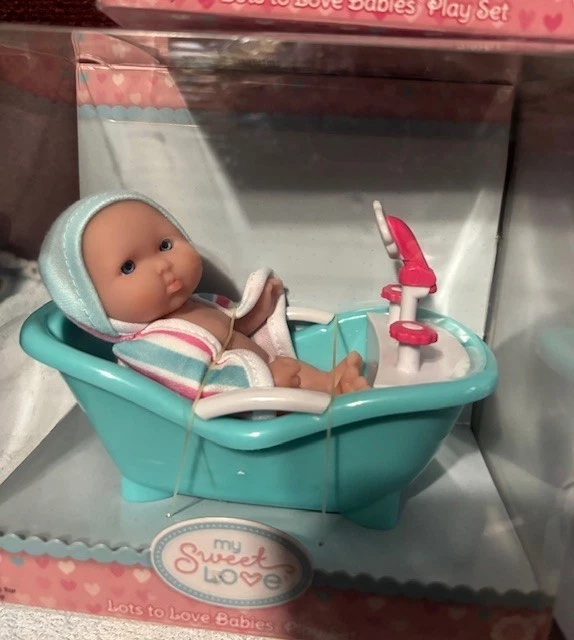 NEW 4 Berenguer Doll Lots To Love Babies 5" Mini Nursery PlaySet HTF - Image 4 of 4