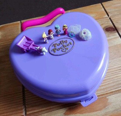Vintage Polly Pocket Musical Polly's Wonderful Wedding Party 1994 100% Komplett.