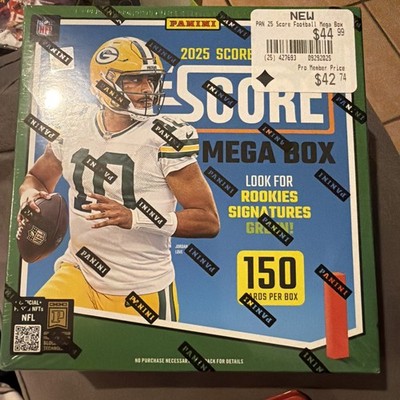 Factory Sealed Mega Box 2025 Panini Score NFL Football Cards