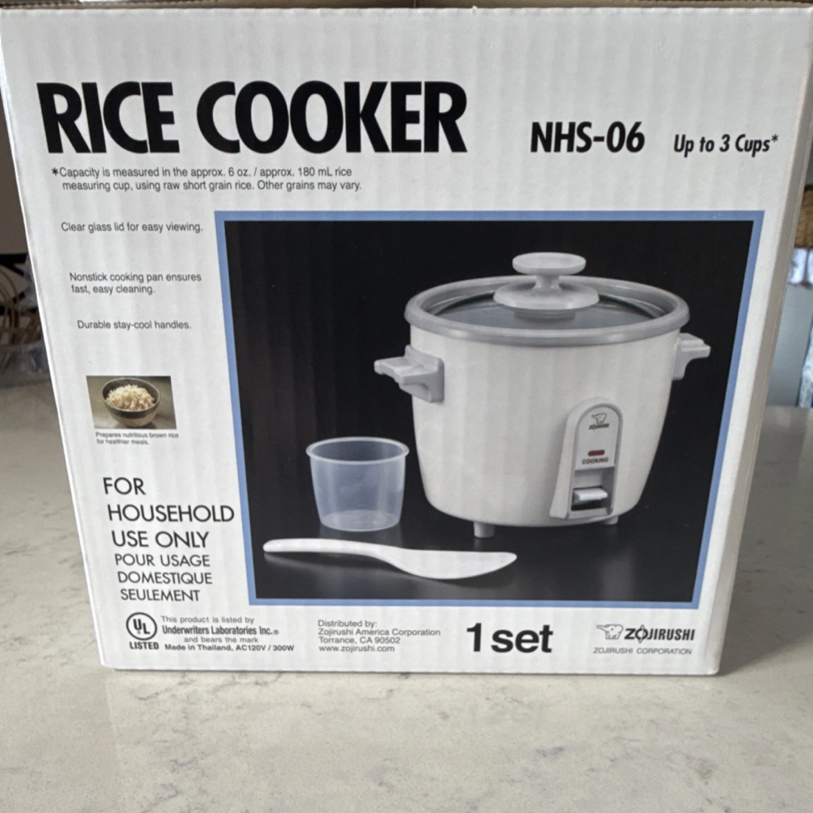 3 Cup Rice Cooker Steamer Nonstick White Modern Compact Electric
Opens in a new window or tab