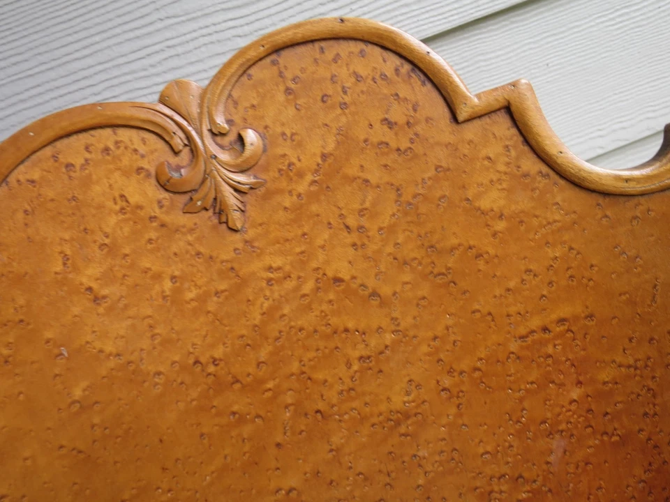 Mecedora antigua victoriana Birdseye chapa de arce madera balancín respaldo alto Foto 3 de 4