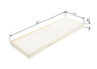 Bosch 1 987 435 125 Filter, Innenraumluft FüR ,IRISBUS,IVECO,MAN,MERCEDES-BENZ,S