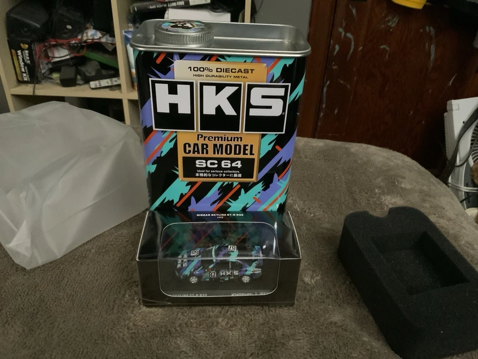 1/64 Tarmac Works Kyosho Nissan Skyline GT-R R32 HKS limitado a 1500 Foto 3 de 4