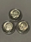 LOT OF (3) 1946-P, D, S Roosevelt Dime 90% Silver Choice BU US Coin