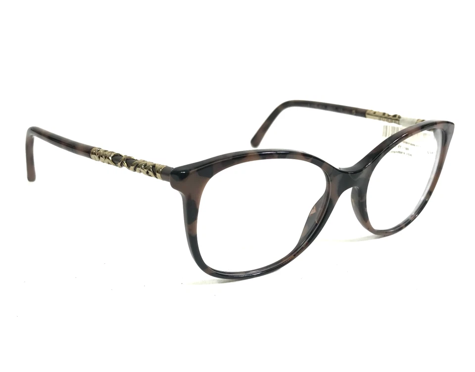 Burberry Eyeglasses Frames B2245 3624 SPOTTED BRN Brown Cat Eye 52-17-140 - Image 3 of 4