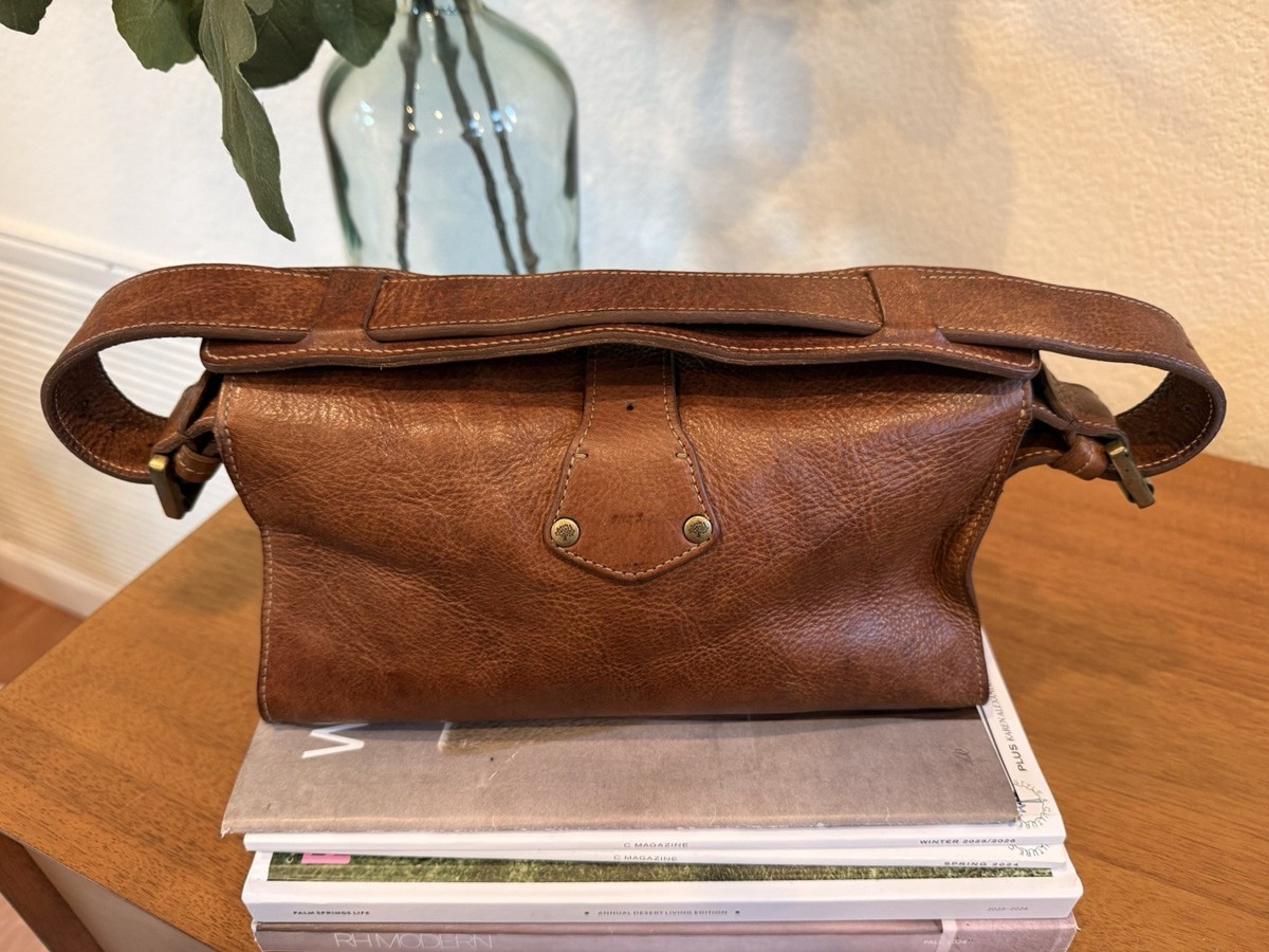 Authentic UK Mulberry Blenheim shoulder bag in classic oak leather