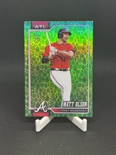 2026 Topps Series 1 Baseball: 39 - Matt Olson: Green Easter Foil - Braves