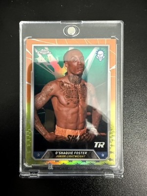 O Shaquie Foster 2024 Topps Chrome RC #40 Multi Color Refractor /20  SSP 