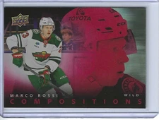 2025-26 UD SERIES 1 COMPOSITIONS/CMP-11 MARCO ROSSI SP RED /199 MINNESOTA WILD
