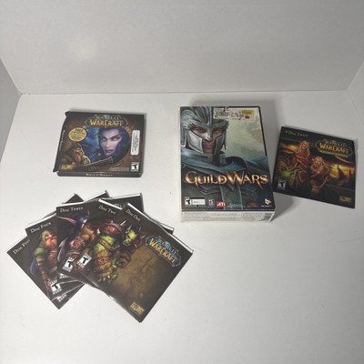 Role Playing PC Game Lot: Guild Wars & World Of Warcraft WOW Burning Crusade