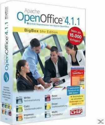 Apache Open Office 4.1.1 (Big Box)---deutsch---Neu und OVP