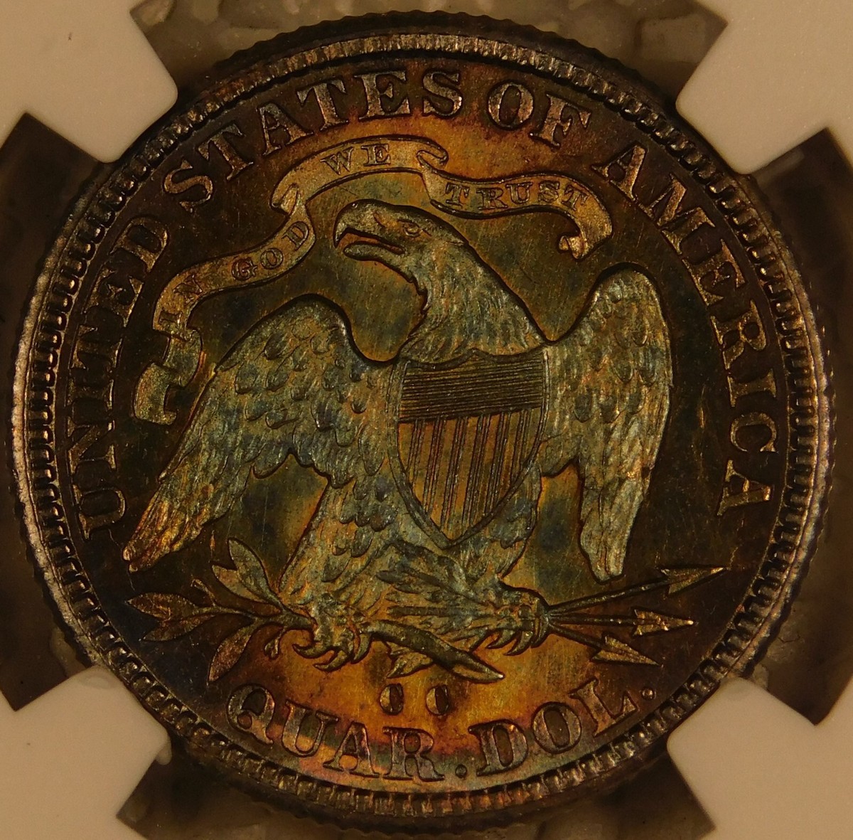 1877 CC Liberty Seated Quarter Certified GEM NGC MS65 FS-301