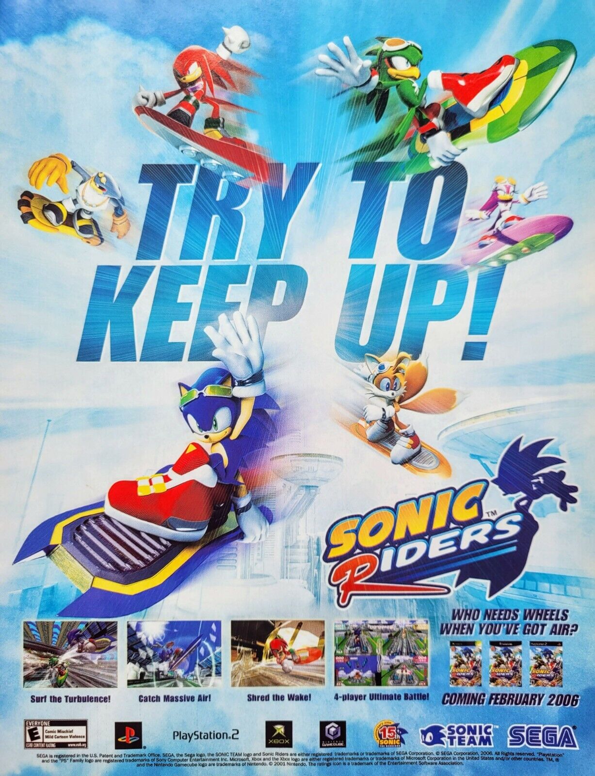 Addicted in Games: Sonic Riders - PC, PS2, Xbox, GameCube - 2006