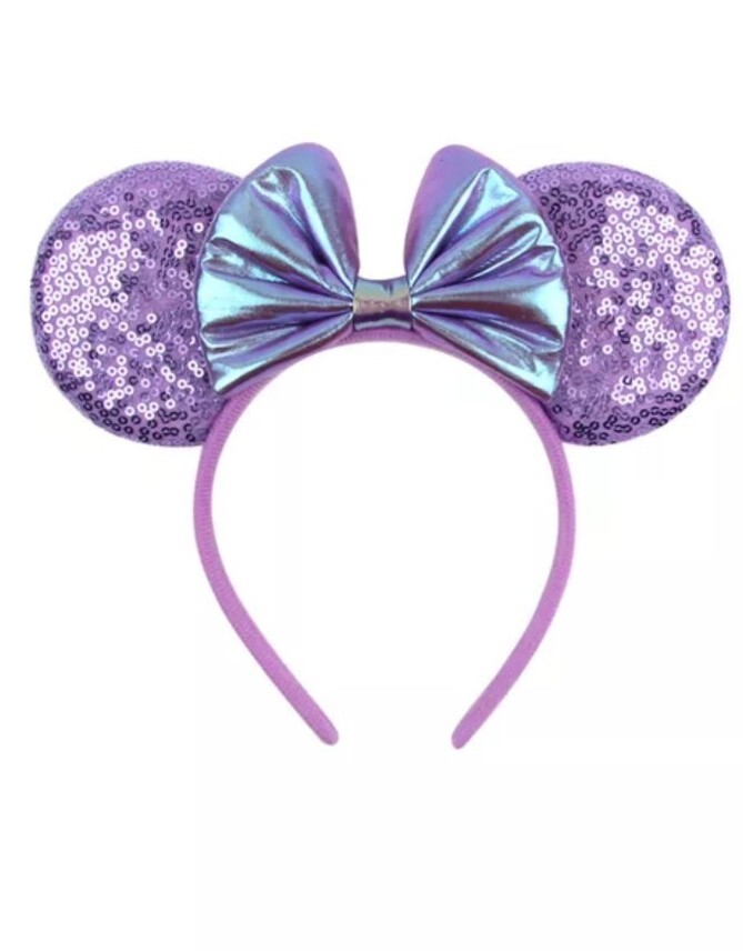 NWT Disney Parks Mickey Iridescent Sequin Comfort Ears Headband 50th Anniversary NWT Disney Parks Mickey Iridescent Sequin Comfort Ears  main image 3