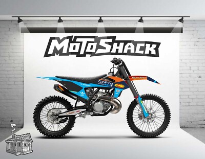 KTM DECAL KIT SX SXF EXC 2019 - 2022 GRAFIK TLD BLAU FMF Troy Lee Custom