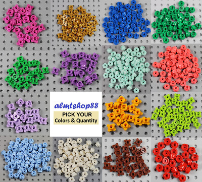 LEGO - Flowers w/ 4 & 5 Petals - PICK COLORS - 1x1 Leaves Knobs Plants Garden
