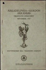 1947 Arkladelphia Gurdon Arkansas Telephone Directory Southwestern Bell Co