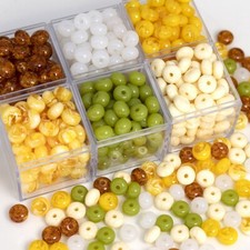 50pcs Rondelle 8x5mm Resin Plastic Loose Spacer Beads For Jewelry Making DIY