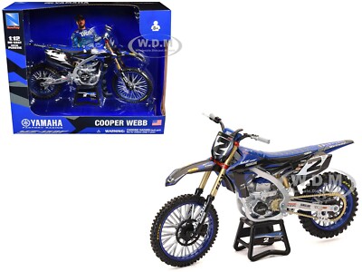 YAMAHA YZ450F #2 COOPER WEBB 1/12 DIECAST MODEL MOTORCYCLE BY NEW RAY 58483