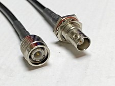 BNC Female Bulkhead to TNC Male ACI200 RF Coaxial Cable Fast Ship USA LOT