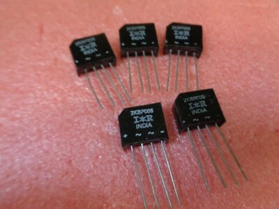 2KBP005 2A, 50V, INTERNATIONAL RECTIFIER BRIDGE RECTIFIER, SINGLE PHASE, 4PIN