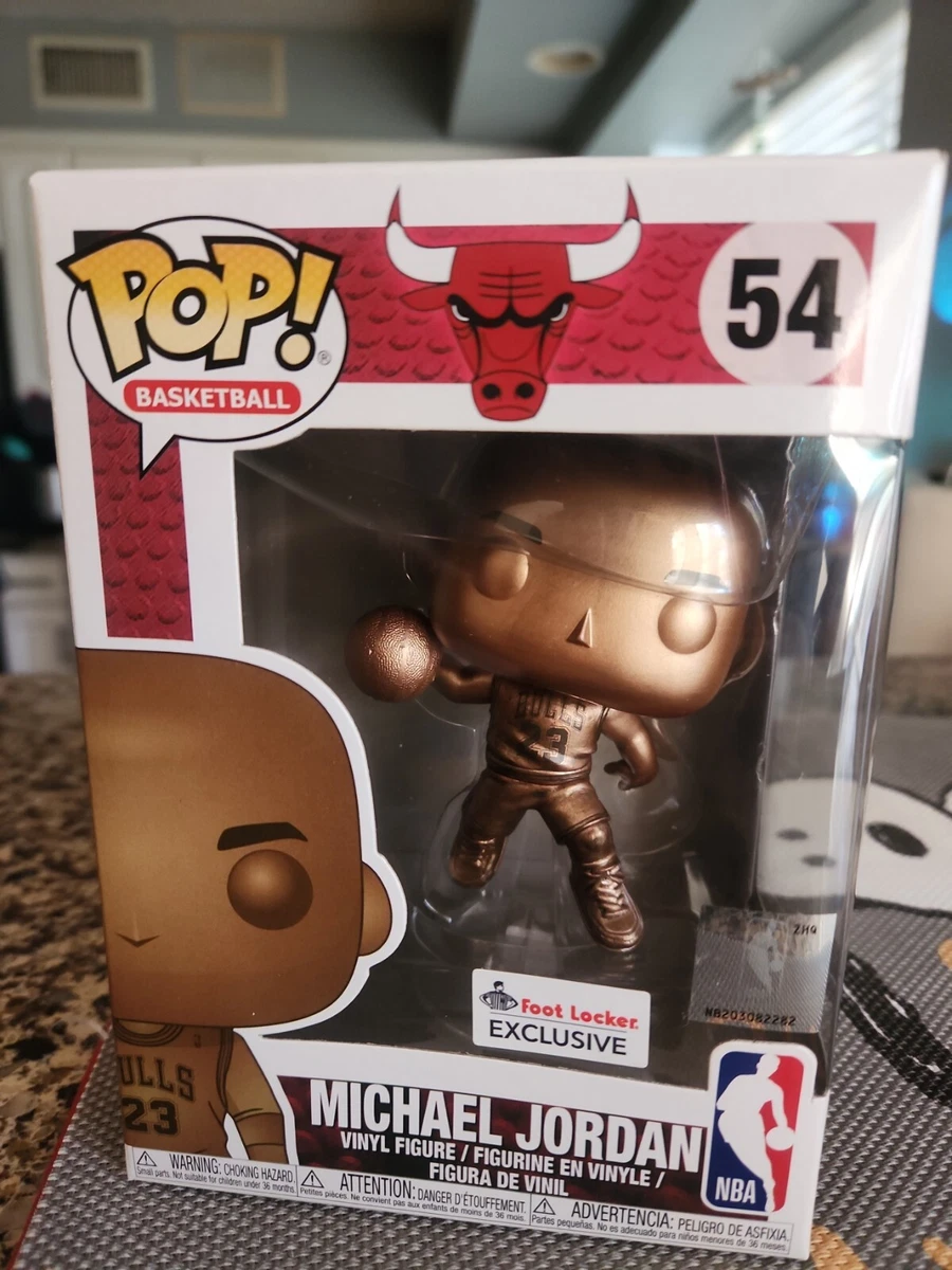 Funko Pop Basketball 54 Michael Jordan Bronze Foot Locker Exclusive Vaulted