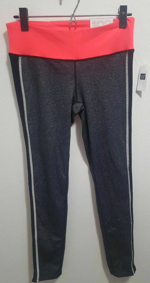 SZ SMALL 🆕 GapFit GFast Drk Gray Leggings Pants Workout Yoga Athletic GAP 103 - Image 4 of 4