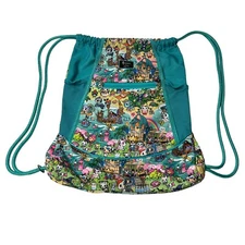 Jujube x Tokidoki Fantasy Paradise Grab and Go Drawstring Bag Mesh Pockets