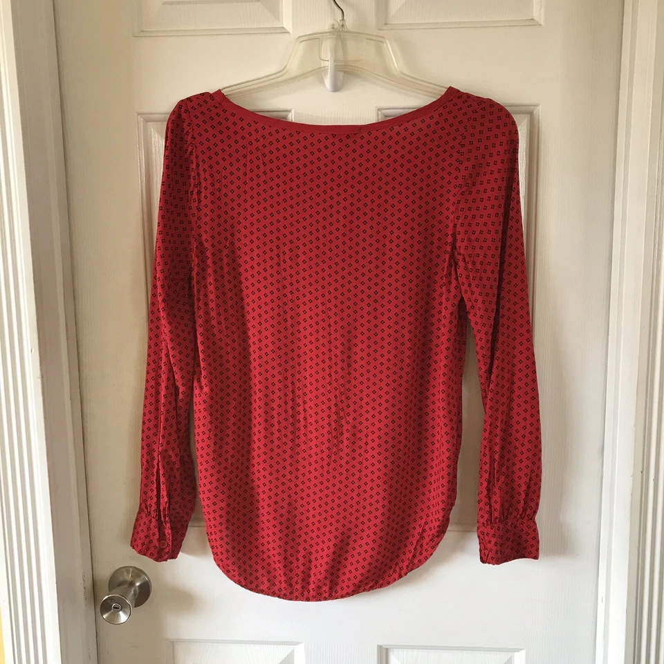 Splended Womens Red & Black Rayon Blouse Sz Medium - Image 4 of 4