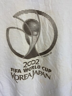 RARE VTG Adidas World Cup 2002 Korea Japan Dragon Shrine T-Shirt