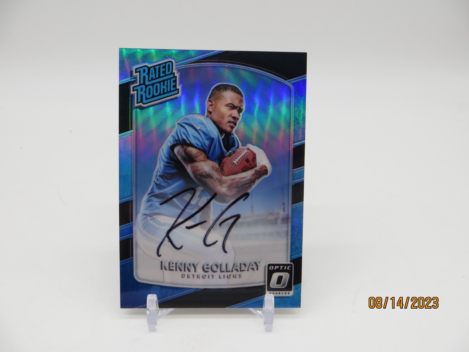 2017 Donruss Optic Kenny Golladay Black Rated Rookie Auto 04/25 Detroit Lions