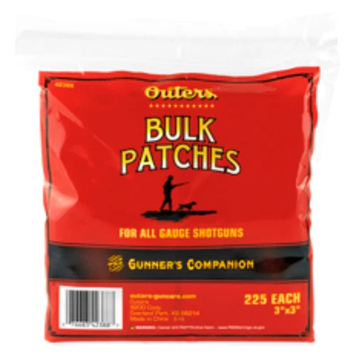 Outers 42388 Bulk Patches SG 225ct Baumwolle weiß Reinigung Flinte Zubehör - Bild 1 von 2