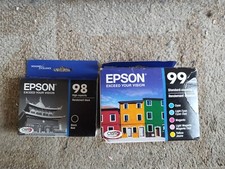 2020 Genuine Set 6 Epson 98 99 Ink T0981-T0992-T0995-T0996 Artisan 700 800 Seal