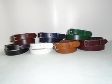 32MM WIDE SLIGHT SECONDS LEATHER UNISEX BELTS  SMALL TO XXL 7 COLOURS £3.99