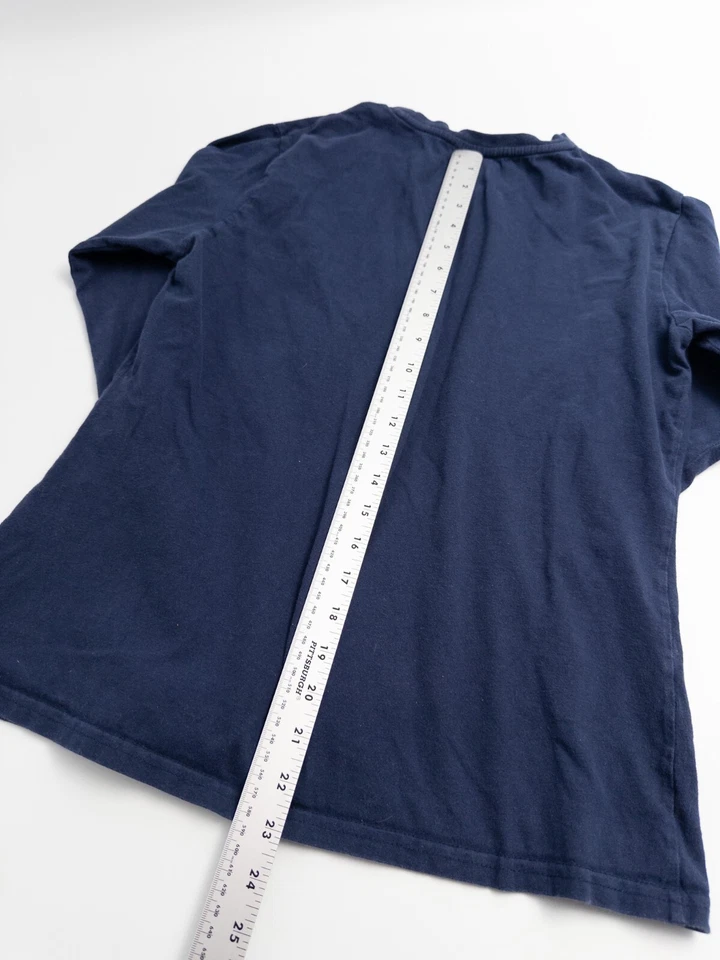 Vintage Atlanta Braves Nike T Shirt Womens Size XL Navy Blue Long Sleeve - Image 4 of 4