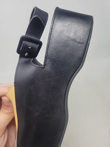 Robert Clergerie Wedges Black And Tan Made In France Size 8.5 - Picture 20 of 24