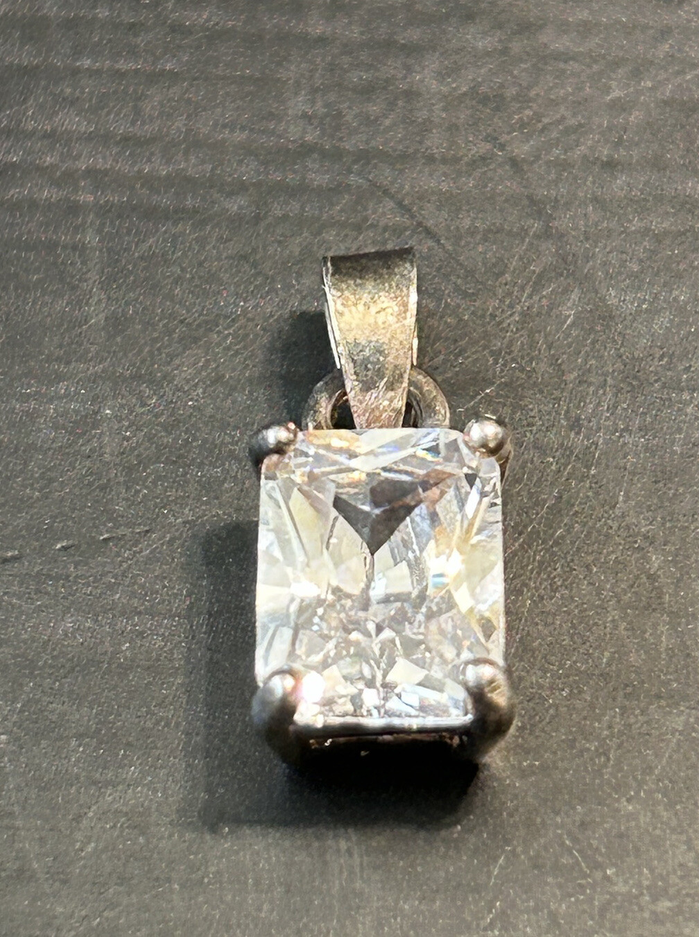 925 Solid Sterling Silver Rectangle Cubic Zirconi… - image 11