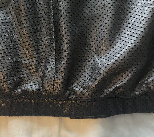 BALLY Men's BLACK PERFORATED LAMB LEATHER Bomber Jacket ITALY Size 48 US $2500 - Picture 14 of 19