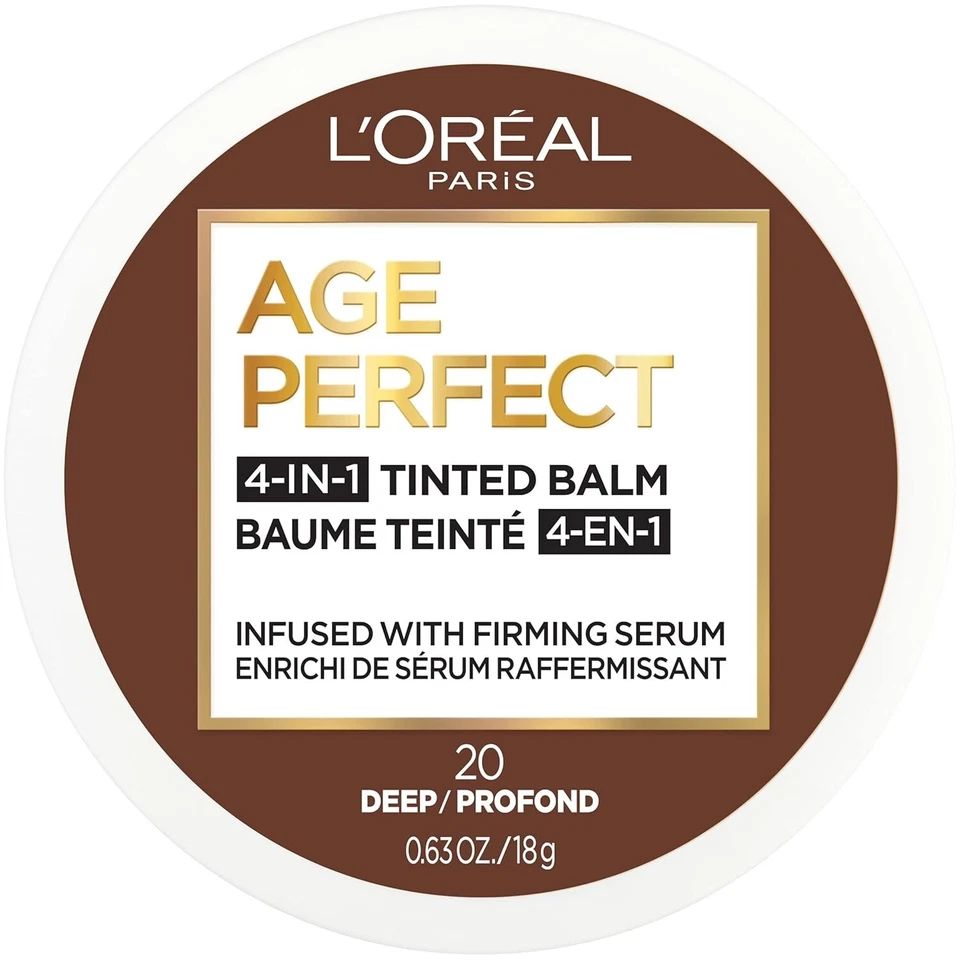 L'Oreal Age Perfect 4-in-1 Tinted Balm Foundation w/Firming Serum - #20 DEEP - Image 2 of 4
