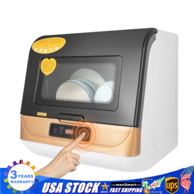 #ad #ad Compact Countertop Dishwasher Portable Mini Dish Washer 4 Washing Programs 110V $125.05