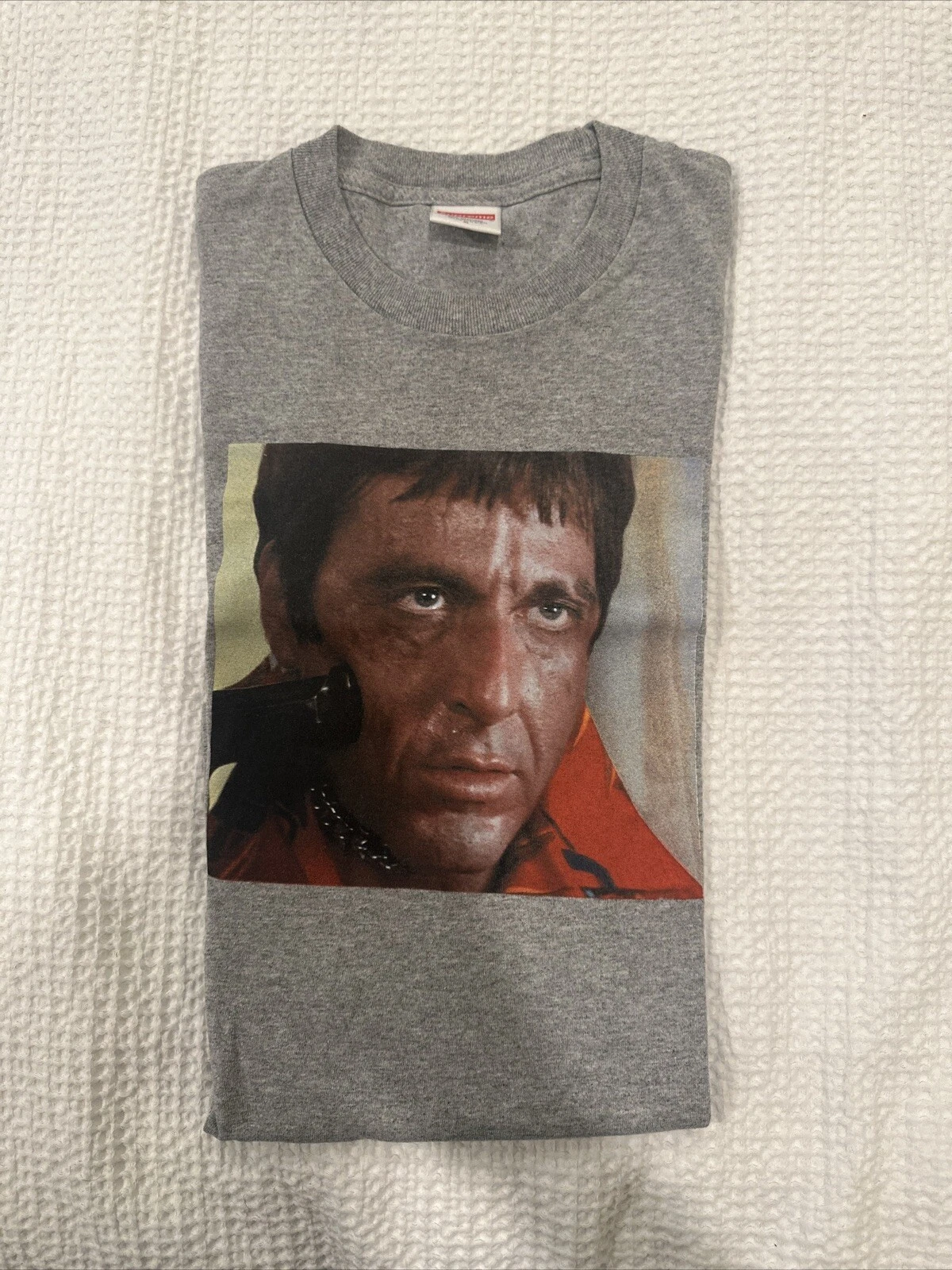 T shirt Supreme Scarface Friend Heather gris taille S FW17 Tony Montana
