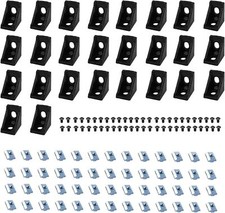 26Pcs 2020 Corner Bracket Connector Aluminum Extrusion Hardware V-Slot T-Slot Ac