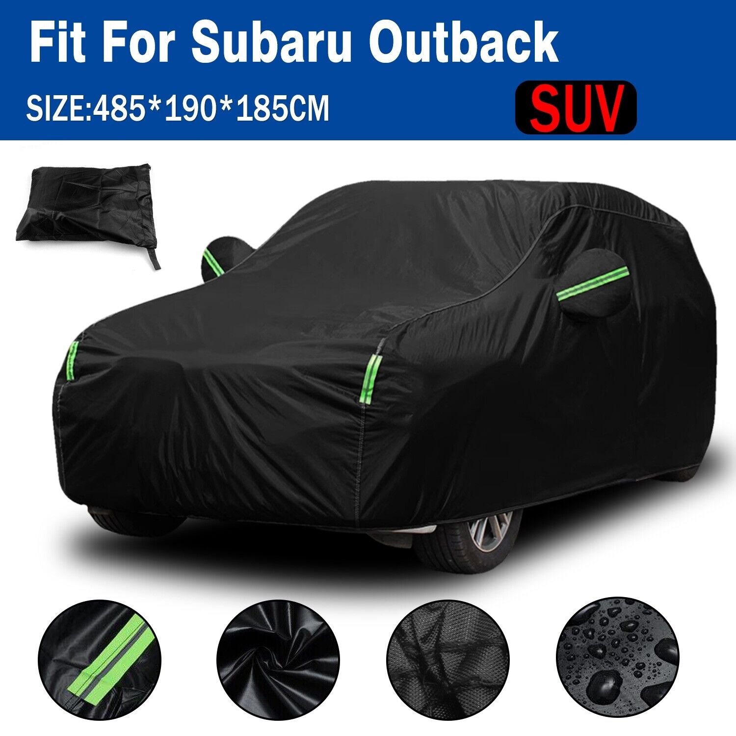 For Subaru Outback SUV Waterproof Full Car Cover Snow UV Resistant Protection