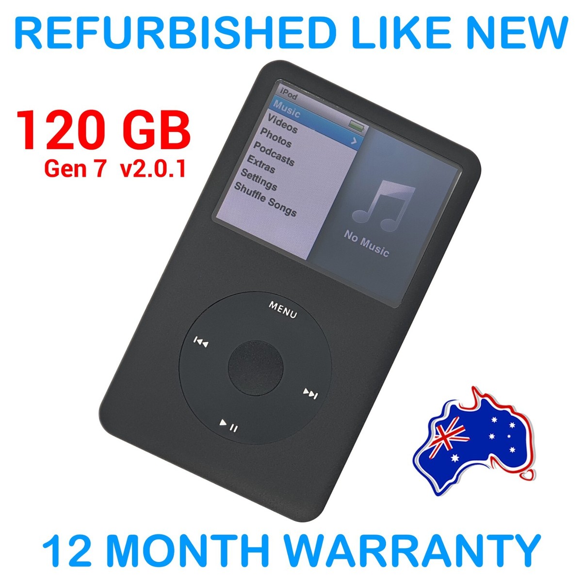 Apple IPOD CLASSIC MP3 Player - 7th Gen - 120GB - Black Apple IPOD CLASSIC MP3 Player - 7th Gen - 120GB - Black