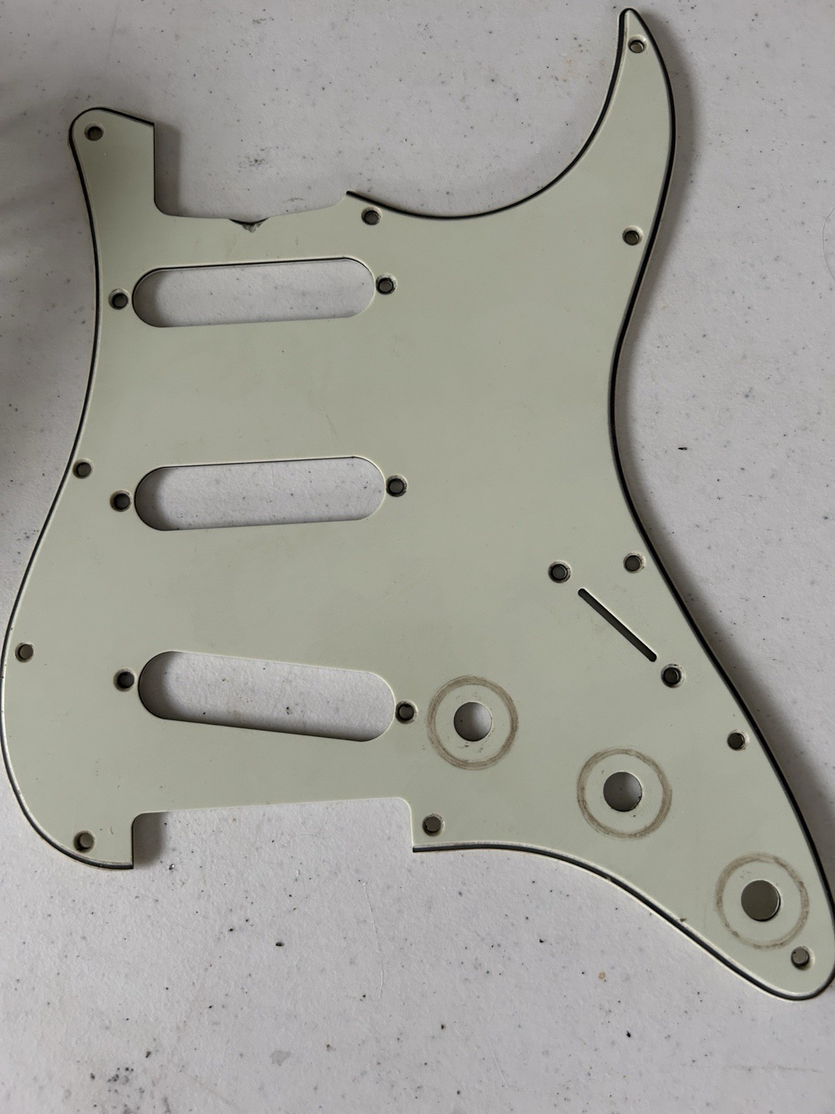 1969 Fender Stratocaster Pickguard. 11 Hole. “mint” Green. Usa