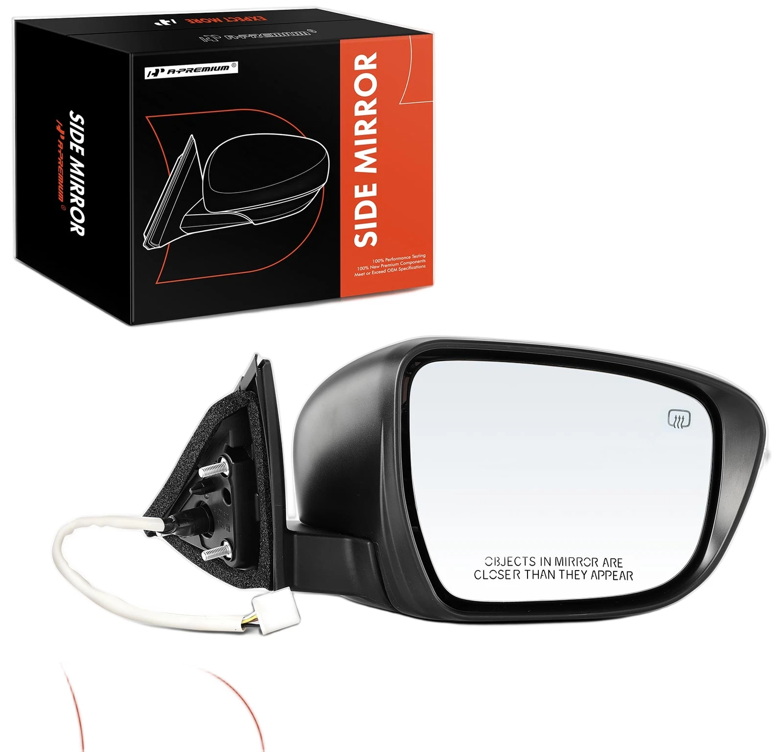 A-Premium Passenger Power Glass Adjust Side Mirror for Nissan Rogue 2017-2020