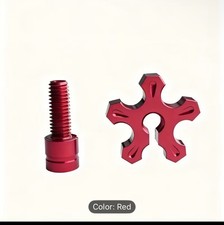 Red Brake Clutch Levers Cable Wire Adjuster Screw, CNC ALUMINUM