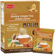 Pocas Honey Ginger Tea, Original, Instant Powder 20 12.7 Ounce Pack of 1